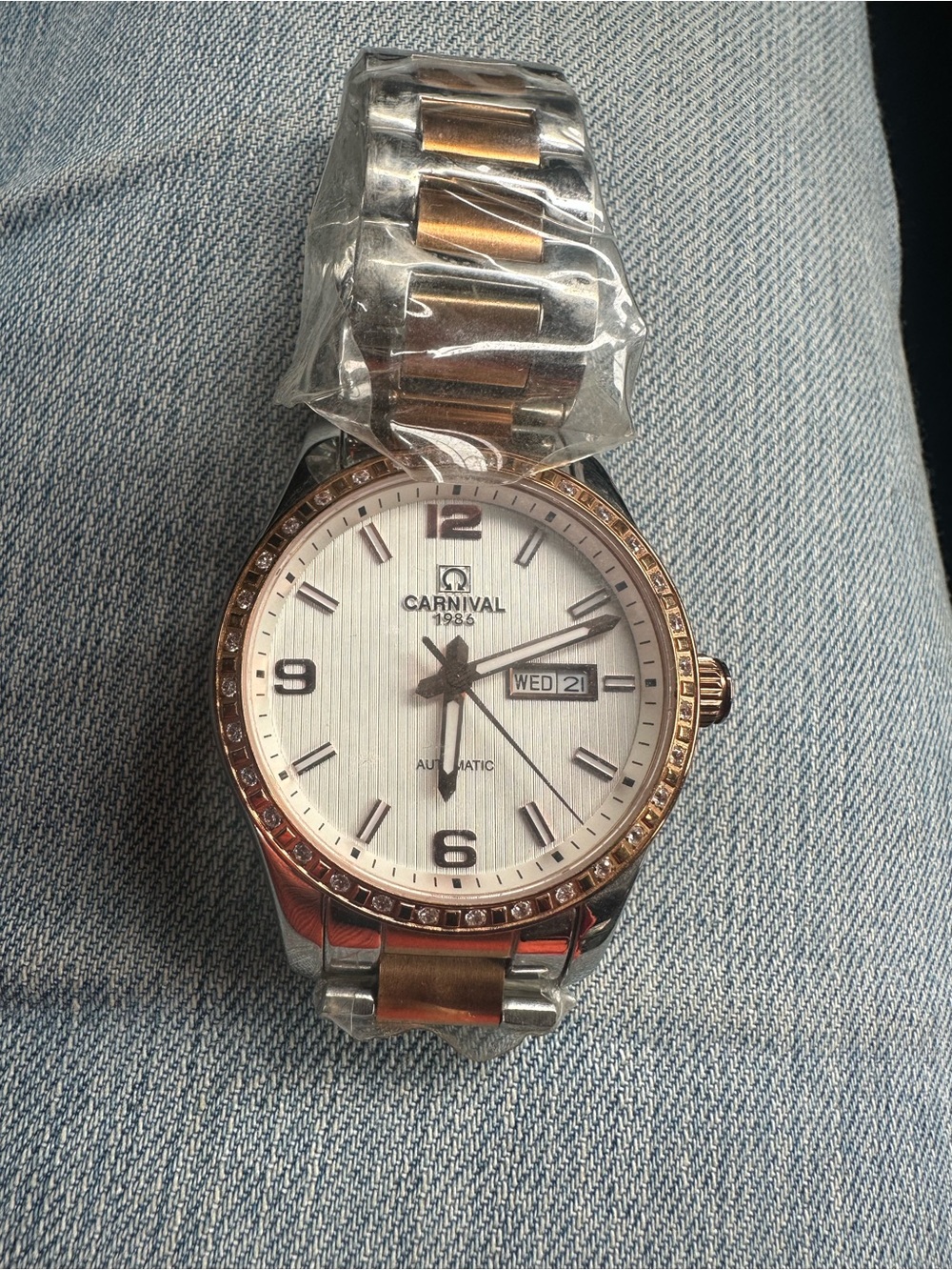 Brand new ladies carnival diamond dial automatic watch